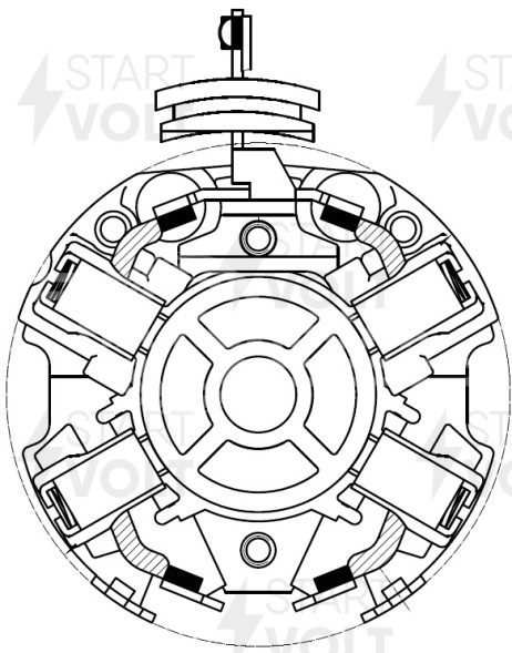 Узел щеточный стартера для автомобилей VAG Transporter T5 (03-)/Multivan V (03-) 1.9TDI