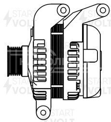 Генератор для автомобилей Ford Focus II (04-)/C-Max (04-) 2.0i 150A