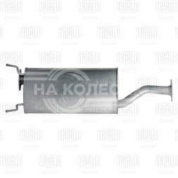 Глушитель для автомобилей SsangYong Rexton (01-) 2.7d дополнительный (резонатор) (алюминизированная сталь)
