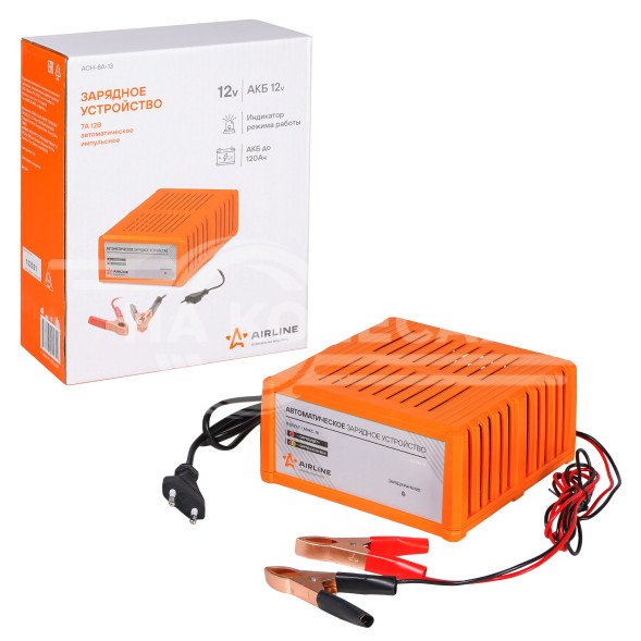 Зарядное устройство 7А 12В импульсное, автоматическое (диодный индикатор)