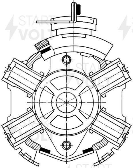 Узел щеточный стартера для автомобилей Ford Transit (06-) 2.2TDCi/PSA Boxer (06-) 2.2HDi