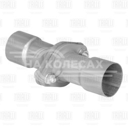 Соединение труб глушителя (комплект фланцев в сборе) FL-60 L=232мм (алюминизированная сталь)