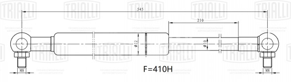 Амортизатор (упор) крышки багажника для автомобиля Лада Kalina II
