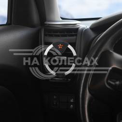 Держатель для телефона автомобильный в дефлектор гравитационный анодированный