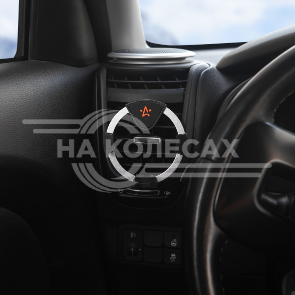 Держатель для телефона автомобильный в дефлектор гравитационный анодированный
