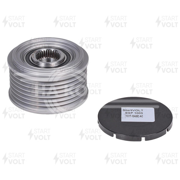 Шкив с обгонной муфтой генератора для автомобилей Ford Transit (00-) 2.4TDCi (M17x1,5)