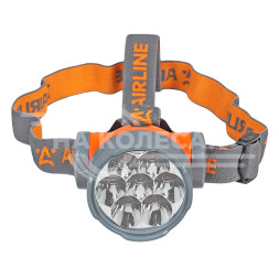 Фонарь налобный на батарейках LEDx7 большой