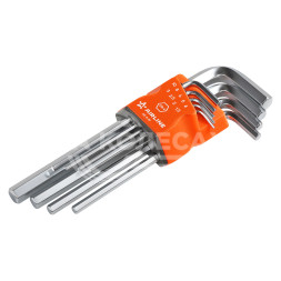 Набор шестигранных ключей инбус 9 предметов (1.5,2,2.5,3,4,5,6,8,10мм) пласт.подвес