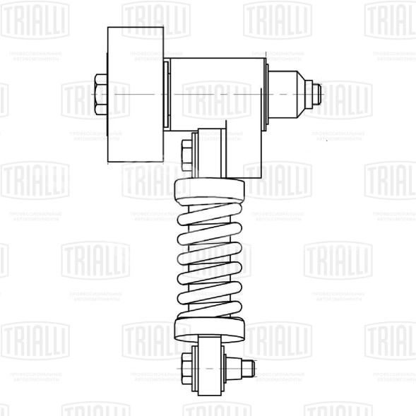 Ролик приводного ремня для автомобилей Renault Laguna (93-) 2.2d с натяжным механизмом