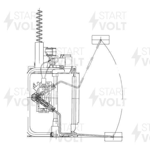 Модули топливного насоса для автомобилей Mercedes-Benz C W203 (00-) 1.8i/2.0i/2.6i