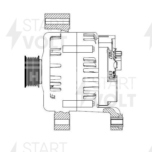 Генератор для автомобилей BMW X5 E53 (03-)/X3 E83 (05-) 3.0D 150A
