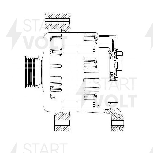 Генератор для автомобилей BMW X5 E53 (03-)/X3 E83 (05-) 3.0D 150A