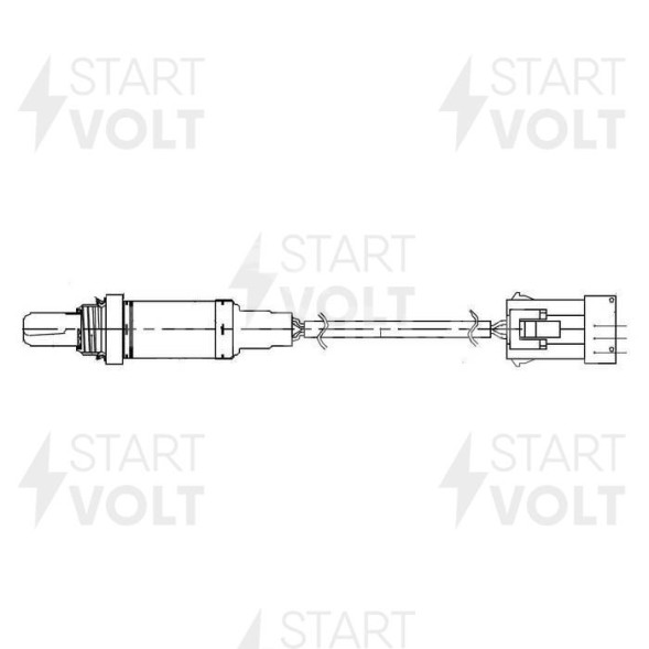 Датчик кислорода для автомобилей Lifan Solano (10-) 1.6i зелёный разъём