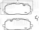 Колодки тормозные дисковые передние для автомобилей Audi A4 (B9) (17-) / A5 (16-) / A6 (18-) / A7 (18-) c тормозной системой Akebono