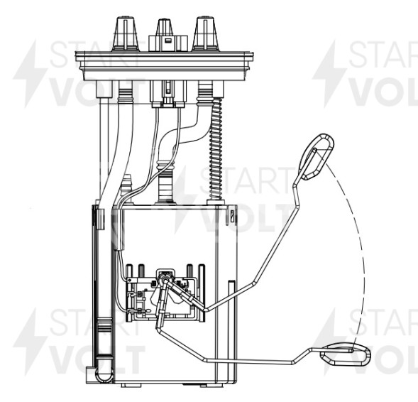 Модуль топливозаборника для автомобилей Hyundai H-1 (07-) 2.5CRDi