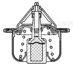 Термостат для автомобилей Hyundai Solaris II (17-)/KIA Rio IV (17-) 1.4i (88°С) (термоэлемент)
