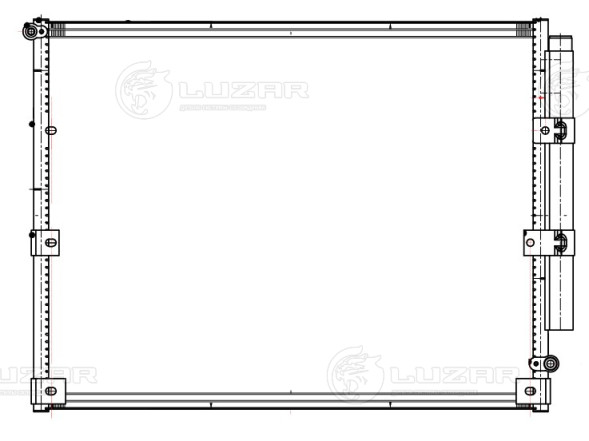 Радиатор кондиционера для автомобилей Land Cruiser 100 (98-) M/A