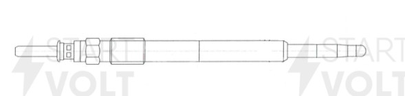 Свеча накаливания для автомобилей Opel Zafira A (99-) 2.0d/2.2d 135 мм