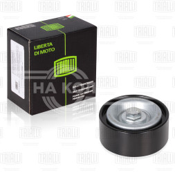 Ролик приводного ремня для автомобилей Renault Logan (04-)/Duster (10-) 1.4i/1.6i 8V/16V с ГУР и A/C (опорный)