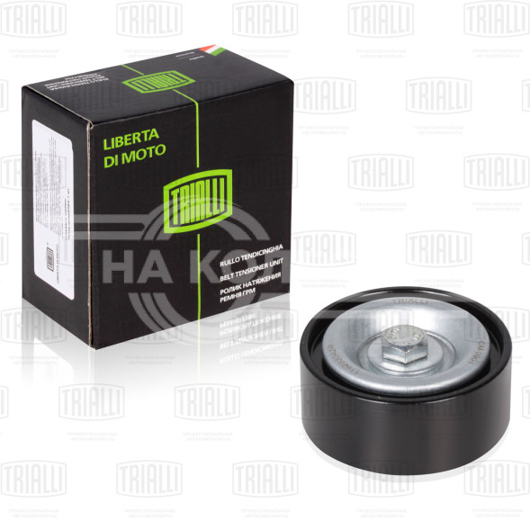 Ролик приводного ремня для автомобилей Renault Logan (04-)/Duster (10-) 1.4i/1.6i 8V/16V с ГУР и A/C (опорный)