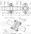 Соединение труб глушителя (комплект фланцев в сборе) JF-45 L=210мм (алюминизированная сталь)