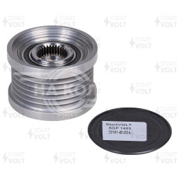 Шкив с обгонной муфтой генератора для автомобилей Nissan Qashqai J10 (06-)/X-Trail T31 (07-) 2.0i