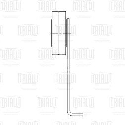 Ролик приводного ремня для автомобилей Peugeot Partner (96-)/Fiat Ducato (98-) 1.8d/1.9d/2.1d [XUD] A/C- с ГУР (натяжной) с кронштейном