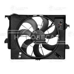 Электровентилятор охлаждения для автомобилей Hyundai Solaris (10-)/KIA Rio (10-) (с кожухом) A/C-