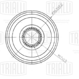 Ролик приводного ремня для автомобилей Nissan X-Trail T30 (01-) 2.0i/2.5i (обгонная муфта)