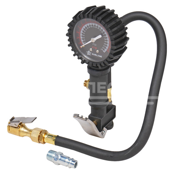 Пистолет для накачки шин 16 АТМ PRO с манометром обрезин. с клапаном сброса