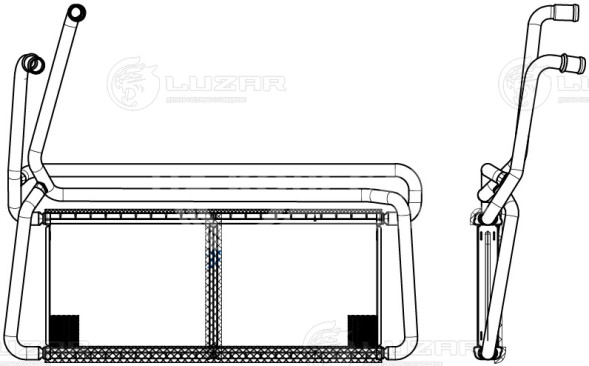 Радиатор отопителя для автомобилей Scania 5 (P,G,R,T-series) (04-)