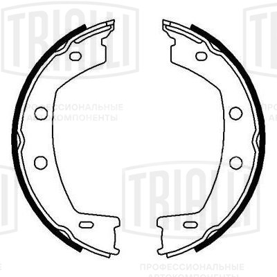 Колодки тормозные для автомобилей Land Rover Freelander 2 (06-) барабанные стояночного тормоза 185x35