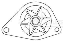 Насос водяной для автомобилей Peugeot 206 (98-)/307 (01-) 1.4i [ET3J4] (шкив 18 зуб.)