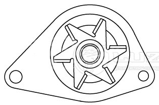 Насос водяной для автомобилей Peugeot 206 (98-)/307 (01-) 1.4i [ET3J4] (шкив 18 зуб.)