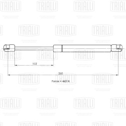 Амортизатор (упор) крышки багажника для автомобиля Ford Focus I (98-) седан