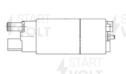Мотор бензонасоса для автомобилей Renault Duster (10-)/Kaptur (16-) 2.0i