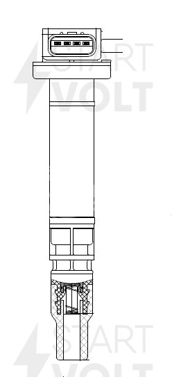 Катушка зажигания для автомобилей Toyota Land Cruiser (J12) (02-) 2.7i