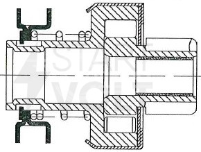Привод стартера (бендикс) для автомобилей ГАЗ с дв. ЗМЗ-406 (аналог БАТЭ)