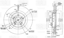Диск тормозной передний для автомобилей Haval F7 (19-) d=320