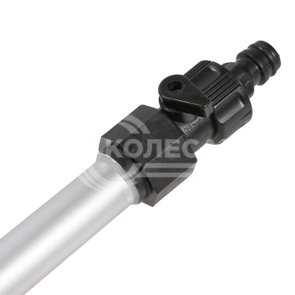 Швабра с насадкой для шланга, щеткой 20см и ручкой 110см