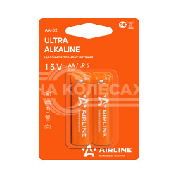 Батарейки LR6/AA щелочные 2 шт. блистер (пальчиковые)