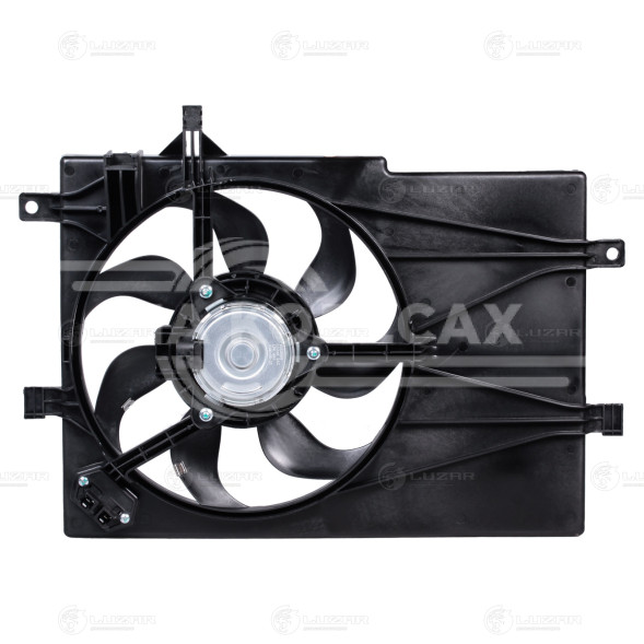 Электровентилятор охлаждения для автомобилей Albea (02-) (с кожухом и резист.) A/C+