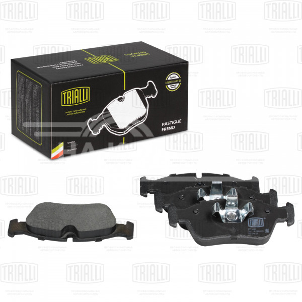 Колодки тормозные для автомобилей BMW 1 (E81/87) (04-) / 3 (E90/91) (05-) дисковые передние 150x57мм