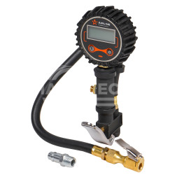 Пистолет для накачки шин 14 АТМ PRO с цифровым манометром обрезин. с клапаном сброса