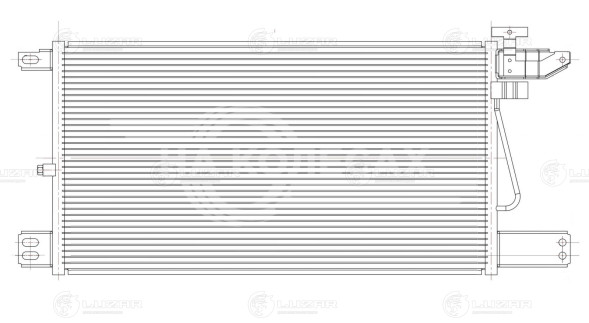 Радиатор кондиционера для автомобилей Scania (P,G,R-series) (04-)