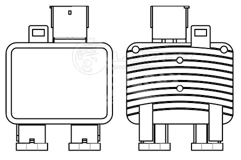 Модуль управления вентилятора охлаждения для автомобилей Chery Tiggo 8 Pro (21-) 1.6T