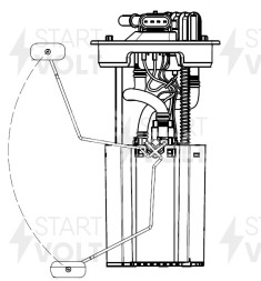 Модуль топливного насоса для автомобилей Lifan X60 (12-) 1.8i