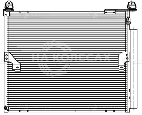 Радиатор кондиционера для автомобилей Land Cruiser Prado (09-) 4.0i