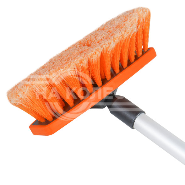 Швабра с насадкой для шланга, щеткой 20см и ручкой 150см