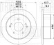Диск тормозной задний для автомобилей SsangYong Actyon (10-) / Korando (10-) d=262